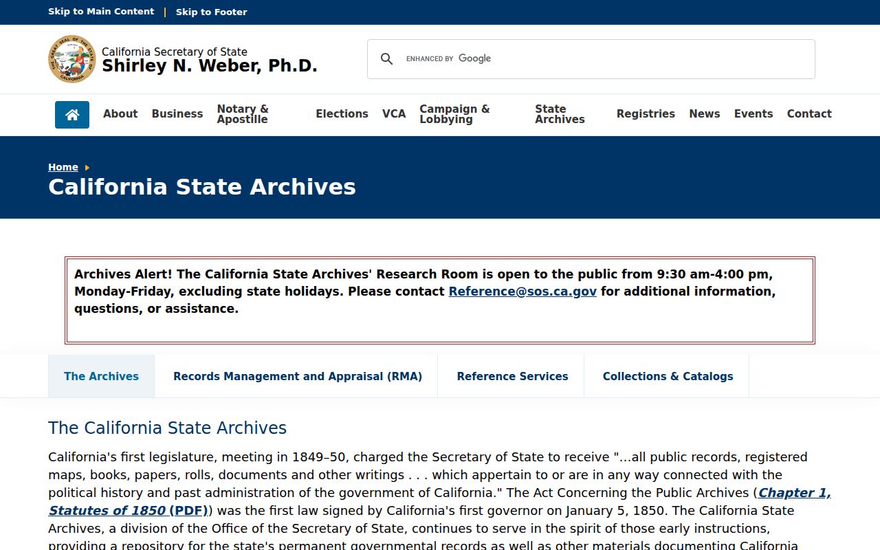 Dublin voter registration records California State Archives historical voter rolls